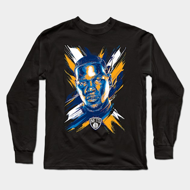 King James Design Art Long Sleeve T-Shirt by Ken Asahvey